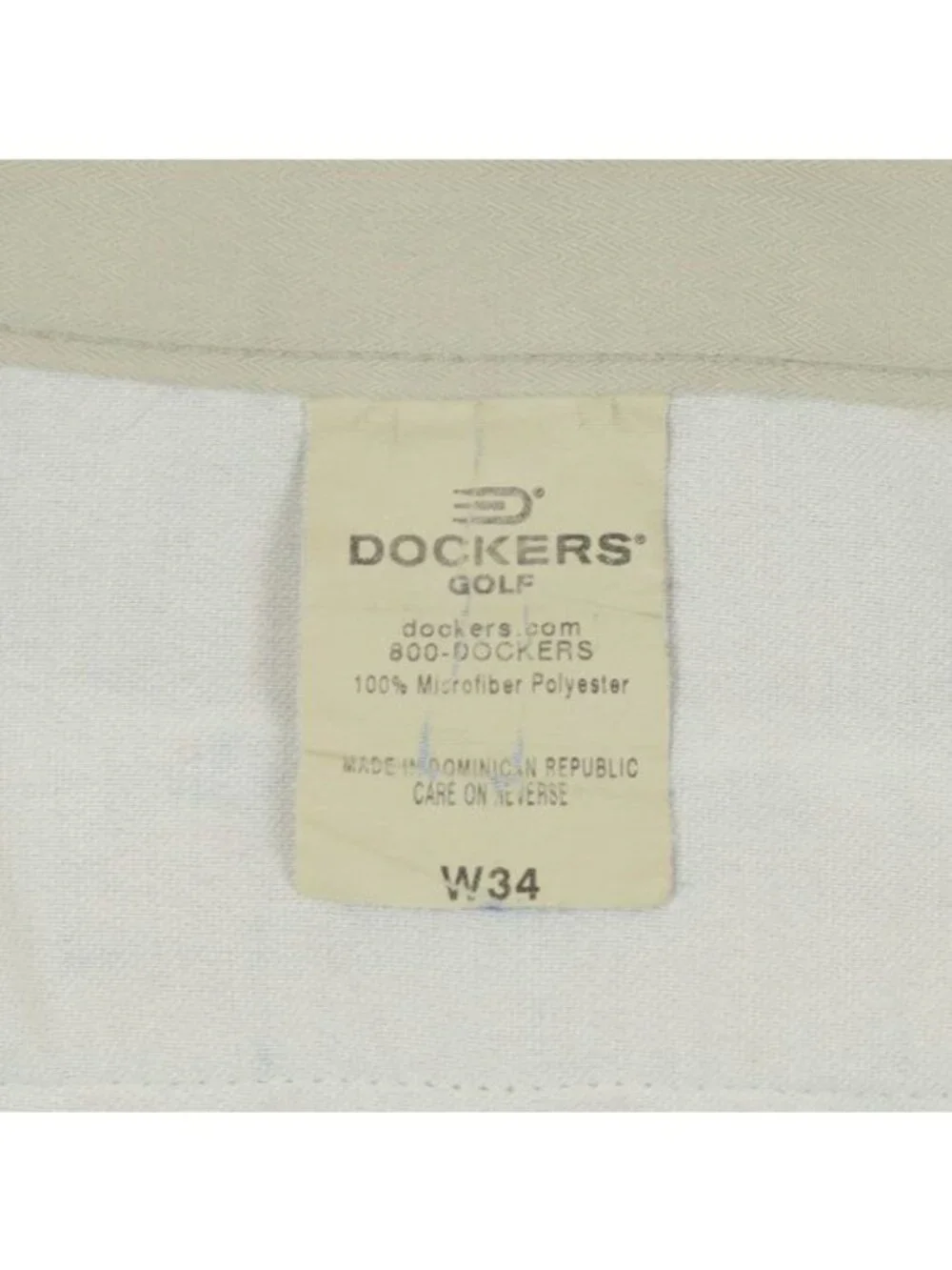 Dockers Golf Men's Size 34 Tan Pleated Bermuda Golf Shorts